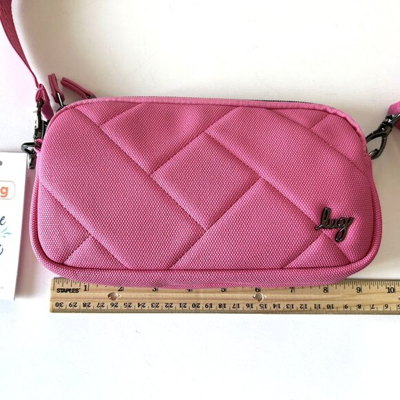 Lug Coupe XL Matte Luxe VL Convertible Crossbody Tourmaline Pink Belt Bag - Picture 6 of 13